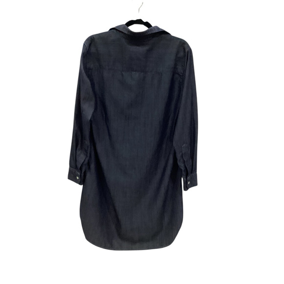 Frank & Eileen Mary Raw Rinse Denim Famous Denim Shirtdress Long Sleeve Small - Picture 8 of 15